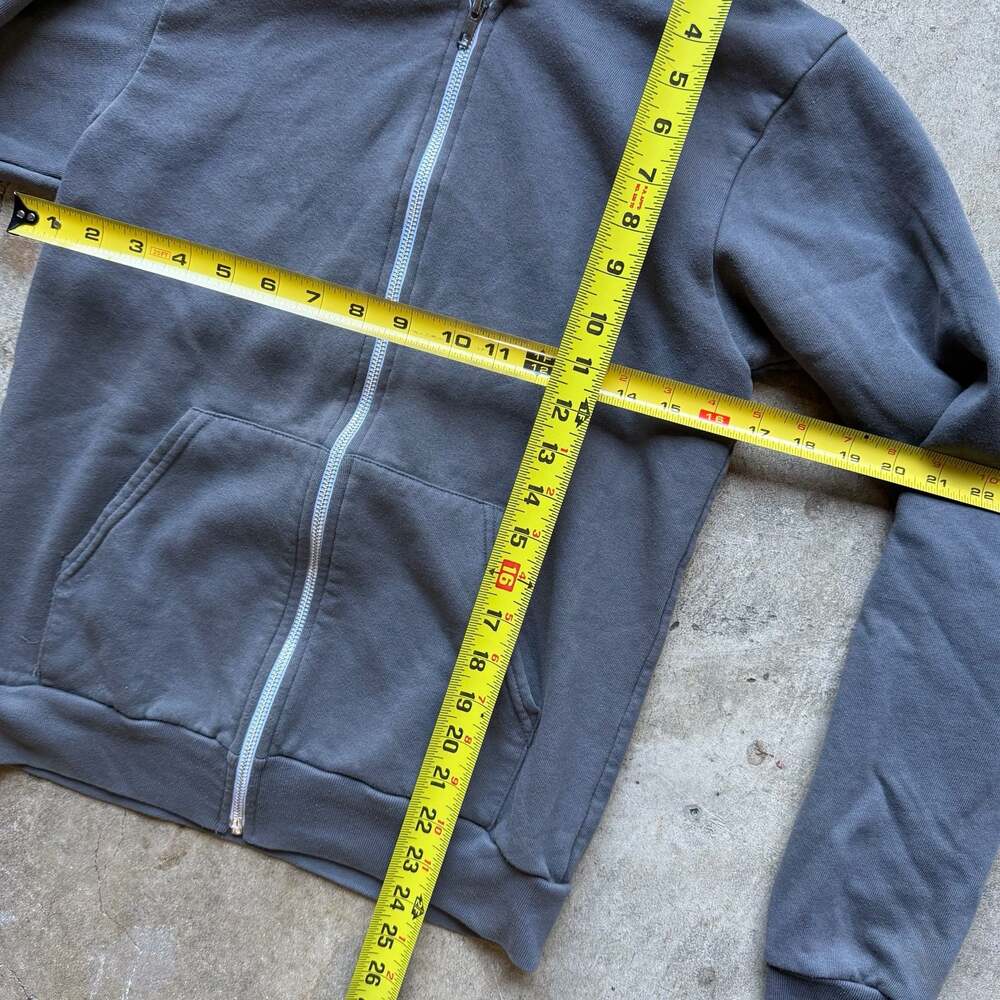 Blank Grey Zip Up hoodie - Picture 5 of 6